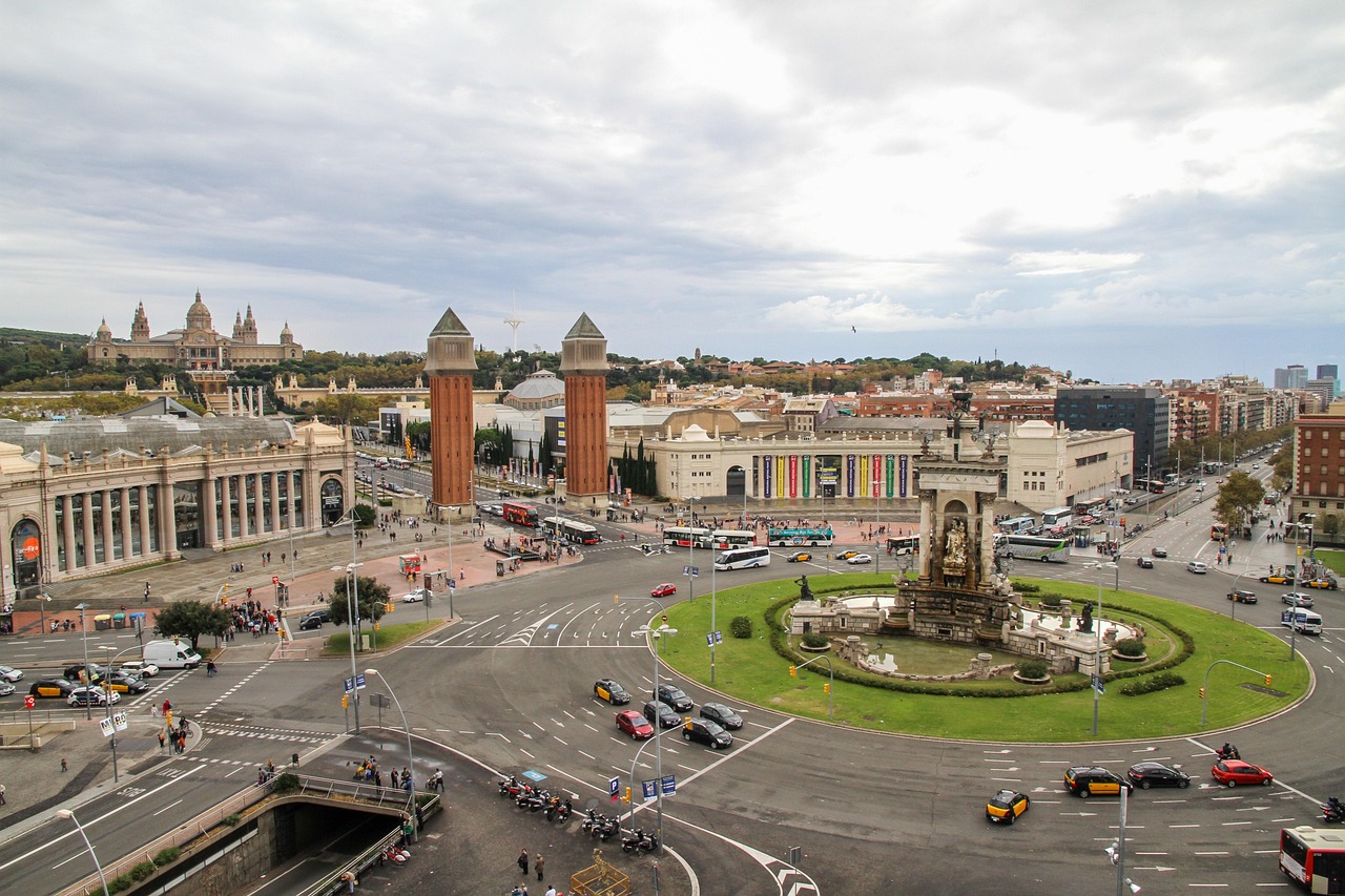 street, roundabout, barcelona, spain, barcelona, barcelona, barcelona, barcelona, barcelona